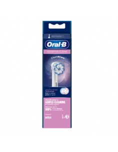 CEPILLO DENTAL ELECTRICO RECARGABLE ORAL-B SENSITIVE CLEAN RECAMBIO 3  UNIDADES