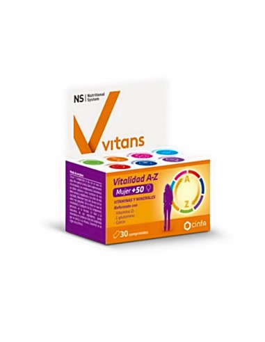 NS VITANS VITALIDAD A-Z MUJER 30 COMPRIMIDOS