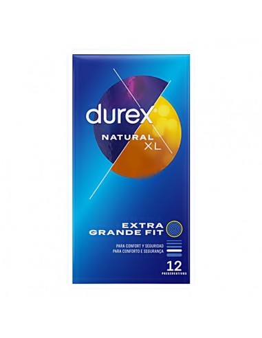 DUREX NATURAL XL PRESERVATIVOS 12 UNIDADES