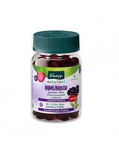 KNEIPP GUMMIES NIÑOS IMMUNIDAD 30 CARAMELOS DE GOMA SABOR FRAMBUESA