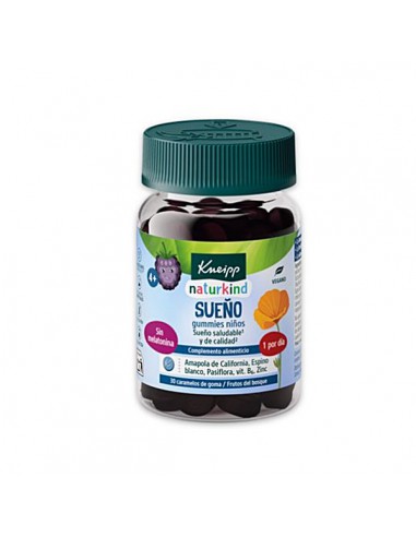 KNEIPP GUMMIES NIÑOS SUEÑO 30 CARAMELOS DE GOMA SABOR FRUTOS DEL BOSQUE