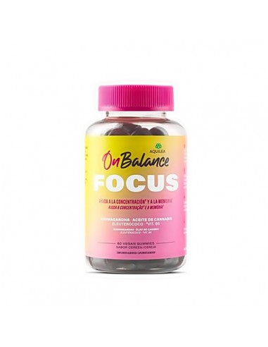 AQUILEA ONBALANCE FOCUS 60 GOMINOLAS SABOR CEREZA